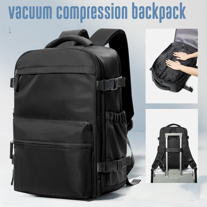 Vacuum Backpack Travel Bag for Men Large Capacity Airback Backpack Business Laptop Backpack Women Expandable Backpack School Bag