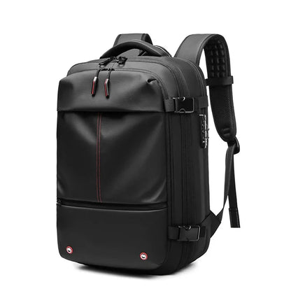 Travel Men 17 Inch Laptop Backpack Vacuum Compression Backpack Business Large Capacity School Backpack Expand Outdoor Backpack